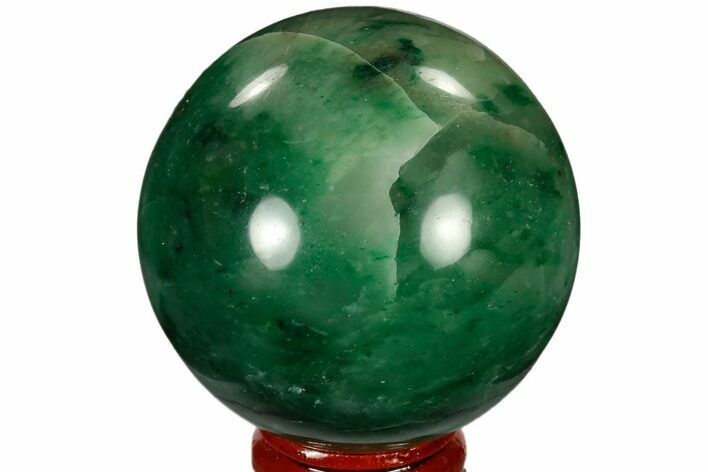 Polished Swazi Jade (Nephrite) Sphere - South Africa #115561